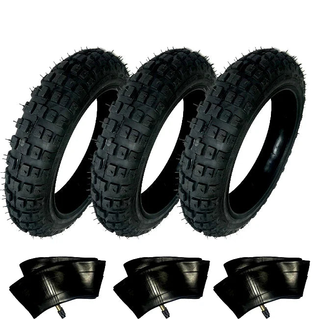 HD 3) Tires And 3) Tubes Straight Stem Size 2.50-10 2.50X10 For Honda XR50 10"