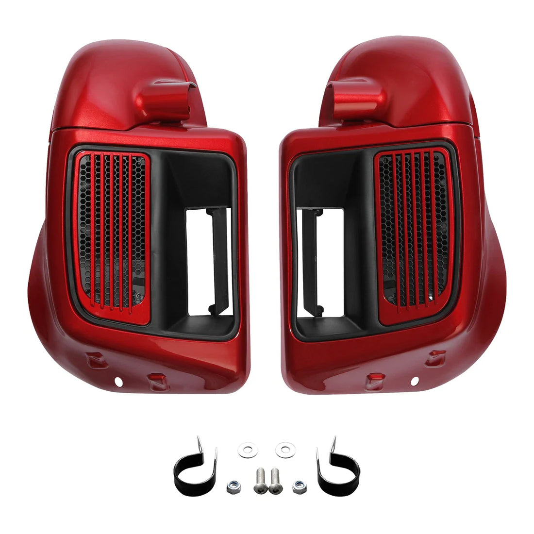 Lower Vented Fairings Fit For Harley Touring Road Glide 14-23 Wicked Red Glossy
