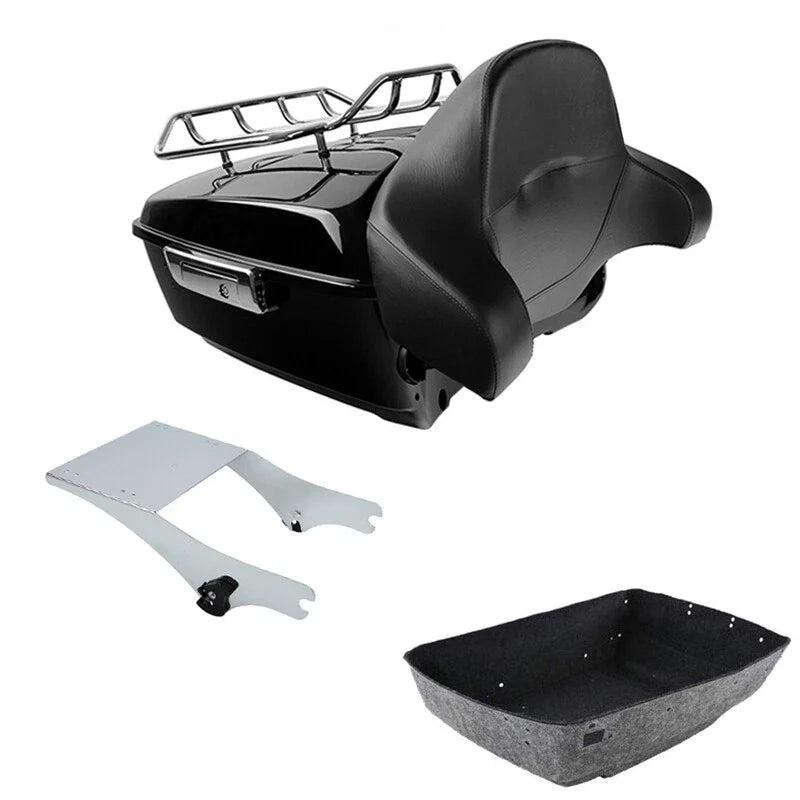 King Trunk Pad Mount Rack Fit For Harley Davidson Touring 1997-08