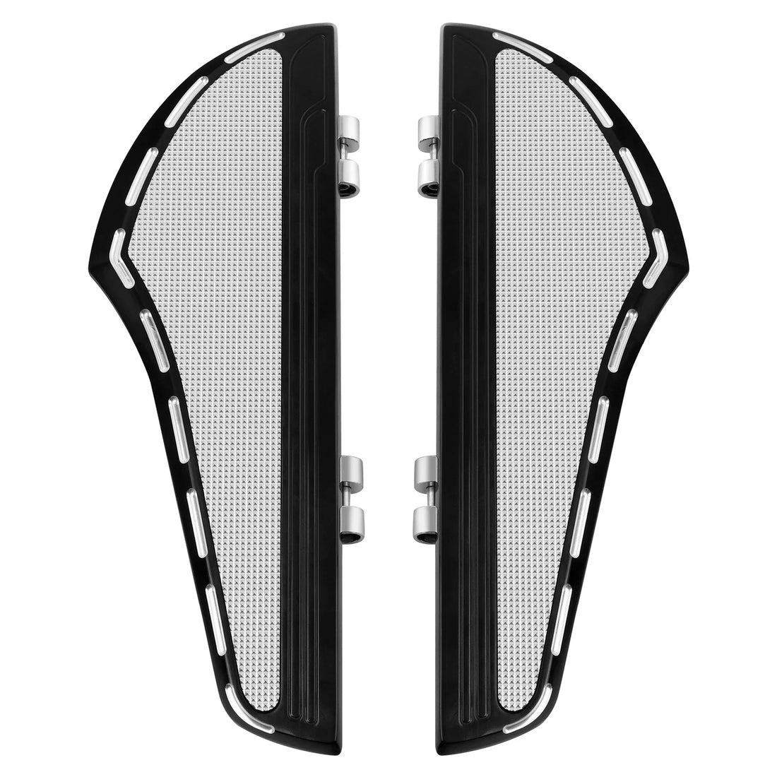 Fit For Harley Street Road Glide King 00-25 Black Driver Footboard Floorboards
