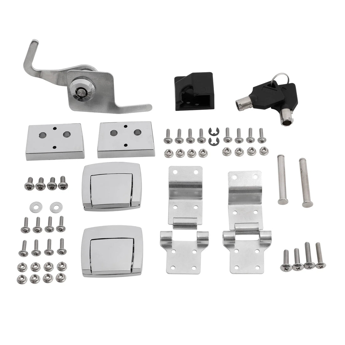 Trunk Latches Hinges Lock Kit Fit For Harley Touring Road King Glide 88-13