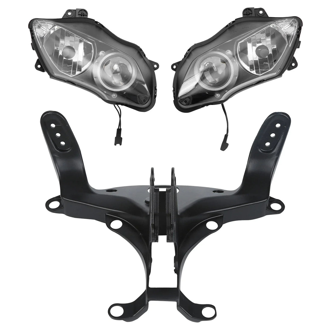 Headlight Assembly & Upper Fairing Stay Bracket Fit For Yamaha Yzf R1 2007 2008