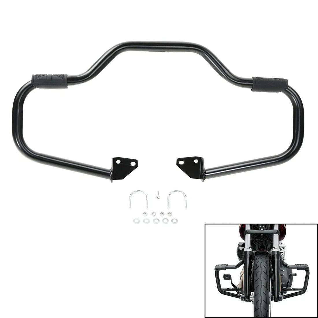 Engine Guard Highway Crash Bar Fit For Harley Street Fat Bob Super Glide 06-17