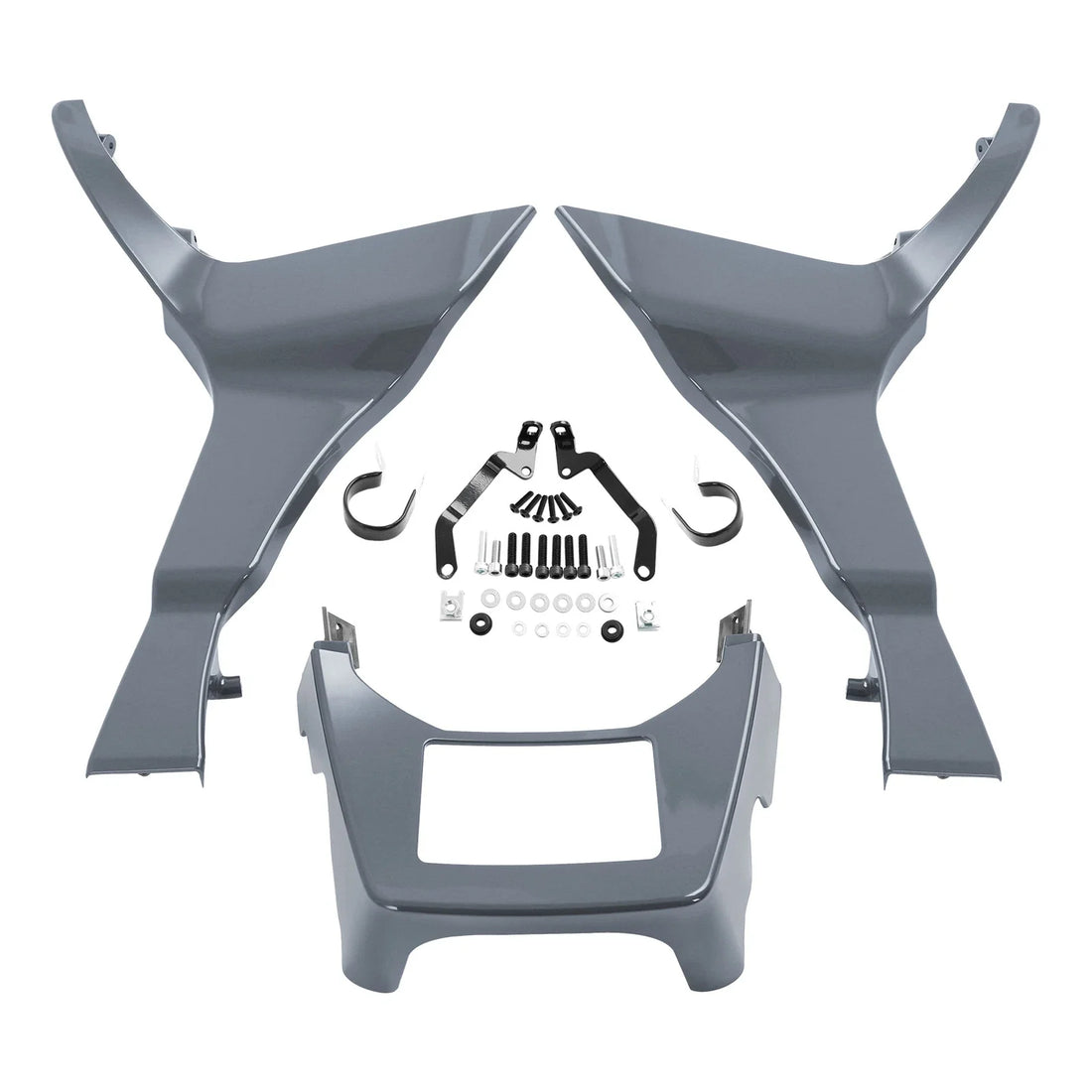 Fairing Extended Chin Spoilers Fit For Harley Road Glide 2017-2023 Gunship Gray