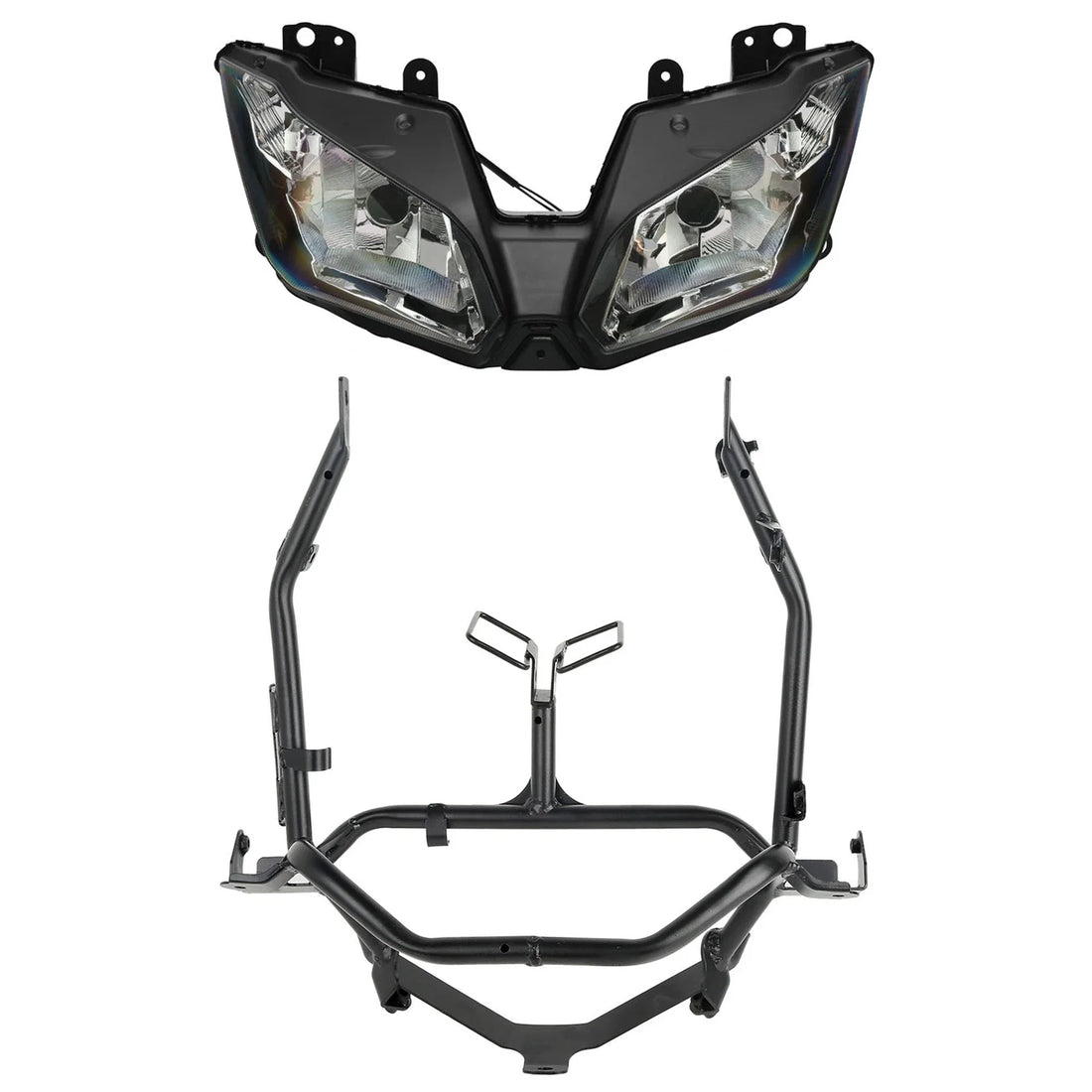 Front Headlight Assembly & Upper Stay Bracket Fit For Kawasaki Ninja 300 13-2017