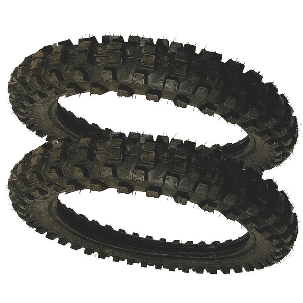 2 Pack Sdg SSR High Performance Replacement Tires 90/100-14 For Dirt Pit Bikes