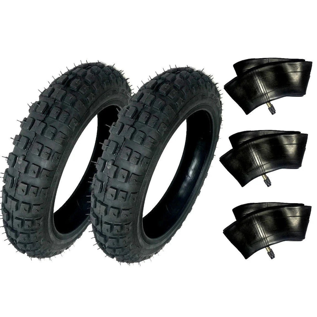 2 HD Tires + 3 Tubes Straight Valve Size 2.50-10 2.50X10 For Yamaha TTR50E 50CC