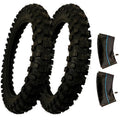 2 PK 70/100-19 Pit Bike Tires & Tubes For Klx Crf XR Minimoto Cross Country