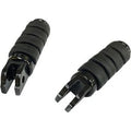 Drag Specialties 1620-1892 Black Anti-Vibe Iso Soft-Ride Driver Foot Pegs for M8