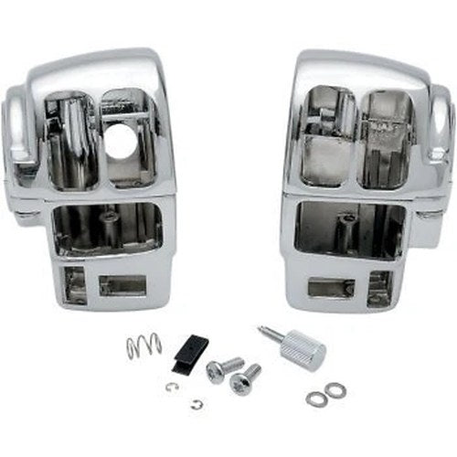 Drag Specialties 0616-0143 Chrome Switch Housing for 96-07 w/ Radio & Cruise