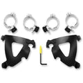 Memphis Shades Black Road Warrior Fairing Mounting Kit for Harley Dyna 06-17
