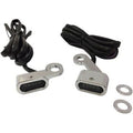 Drag Specialties Chrome Smoke LED Handlebar Marker Lights for Sportster 04-21
