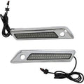 Custom Dynamics CD-SBL-DC4-SC Chrome Dual Color Saddlebag Latch Lights 14-21