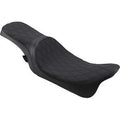 Drag Specialties Predator 2-Up Black Double Diamond Seat Harley Touring 08-20
