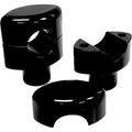 LA Choppers LA-7402-01B Black 1-1/2" Tall Risers for 1" Handlebars