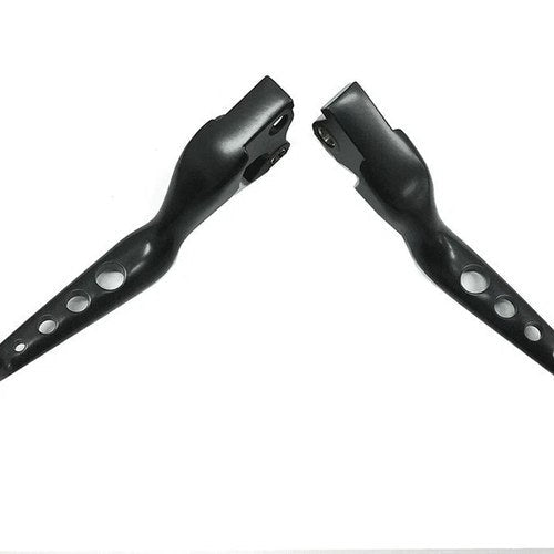V-Twin 26-0807 Drilled Holes Black Wide Blade Levers for Sportster 14-22