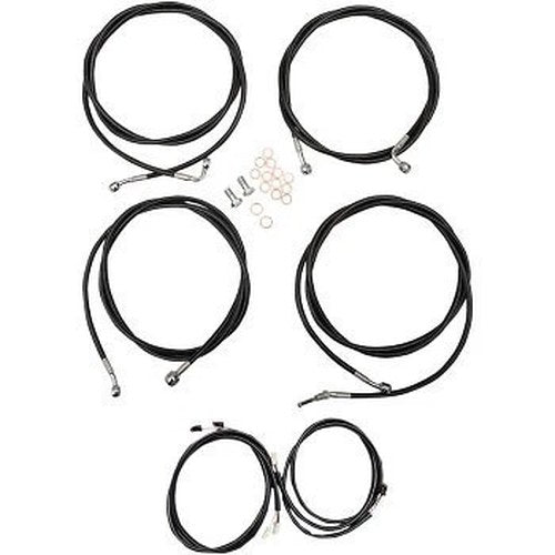 LA Choppers LA-8054KT3-16B Black Plug-and-Play Cable Kit for 15-17" Apes