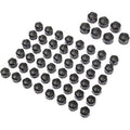 Ciro 70025 Black Diamond Cut Crown Caps for Engine Bolts 99-17 Twin Cam