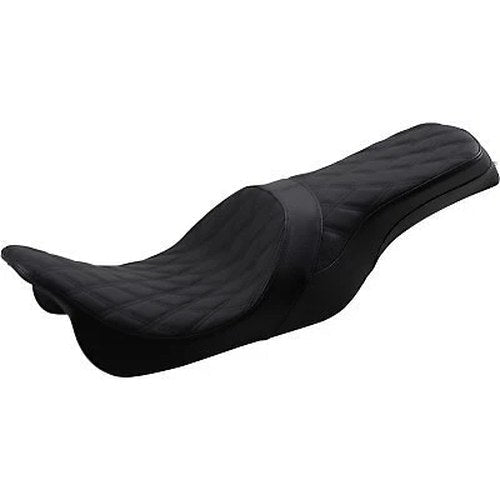 Drag Predator 2-Up Black Diamond Seat Forward Positioning for Touring 08-23
