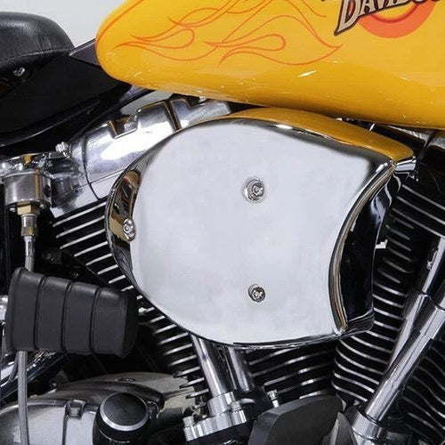 V-Twin 34-0471 Chrome Wyatt Gatling Air Cleaner Assembly for 93-07 Fxst & Fxd
