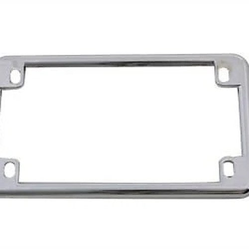 V-Twin 42-0210 Chrome 4" x 7" License Plate Frame for Motorcycles