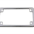 V-Twin 42-0210 Chrome 4" x 7" License Plate Frame for Motorcycles