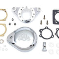 V-Twin 34-1852 Chrome Wyatt Gatling Skull & Crossbone Air Cleaner Assembly