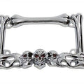 V-Twin 52-1068 Chrome Skull License Plate Frame for 4" x 7" Motorcycles