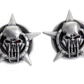 V-Twin 48-1621 Skull on Star License Plate Topper Set