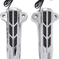 Ciro 43001 Chrome LED Lighted Forkini Lower Leg Covers for Touring 14-22