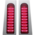 Custom Dynamics PB-FILL-R-C Chrome Filler LED Panels for Harley FLHT/FLHR 14-20
