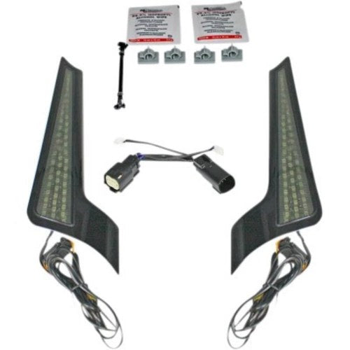 Custom Dynamics Fascia LED Panels Black & Smoke for 14-20 FLHX/FLTRX/FLHRS