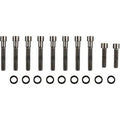 Drag Specialties 2401-1031 Black Chrome Transmission Side Cover Bolt Kit - 17-22