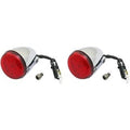 Custom Dynamics PB-IND-RTS-R-C Chrome Red ProBEAM LED Rear Turn Signals - Indian