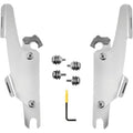 Memphis Shades Fats/Slim Polished Mounting Kit for Harley Fat Boy FLFB/S 18-20