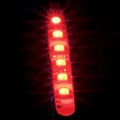 Custom Dynamics MS6REDC Chrome Housing Red LED Magic Spots