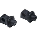 Kuryakyn 6775 Satin Black Splined Foot Peg Adapters for Harley Male Mount Use
