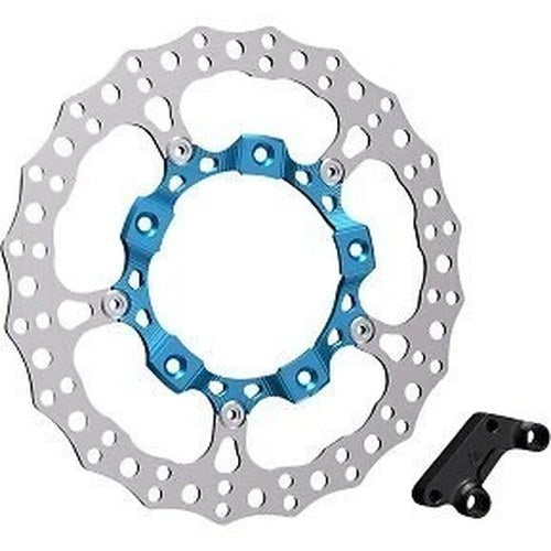 Arlen Ness 300-001 Front Left Blue Big Brake 14" Full Floating Brake Rotor Kit