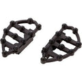 Arlen Ness 06-896 Black Passenger MX Billet Floorboards for Touring & Flst