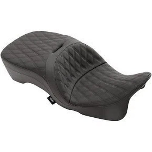 Drag Specialties Large Double Diamond Stitch Seat for Harley Touring 09-21