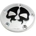 Drag Specialties 0940-1612 Chrome Split Skull Points Cover for Twin Cam