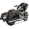 Bassani Crossover Eliminator w 4" Dnt Chrome Megaphone Muffler M8 Touring 17-20