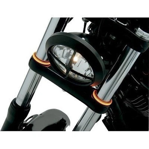 Custom Dynamics TW43AA TruWRAPZ 360 Degree Amber LED 43mm Fork Lights