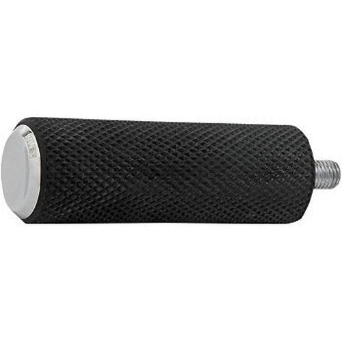 Arlen Ness Chrome & Black Knurled Shifter Peg for Harley Models Shift Peg