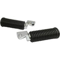 Drag Specialties 1620-1839 Black Rubber Driver Foot Pegs Harley Offset Mount