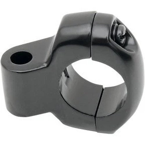 Drag Specialties 0641-0109 Black Mirror 1" Clamp for Custom Mounting Sold Each