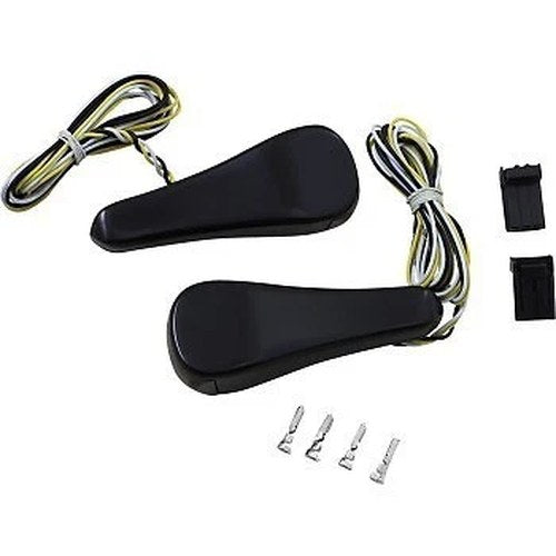 Alloy Art Black Smoke/Amber LED Front Turn Signal Kit for Road Glide 98-13
