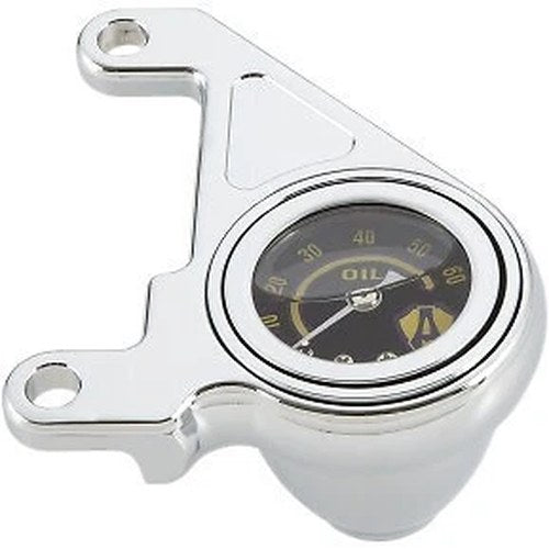 Arlen Ness 15-658 Chrome Oil Pressure Gauge Kit for Harley Twin Cam 99-17