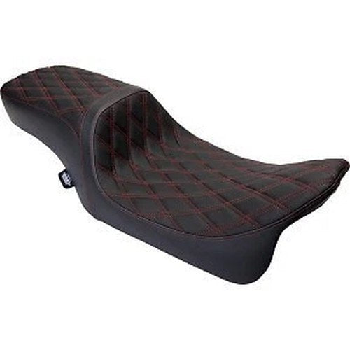 Drag Specialties 0801-1494 Predator 2-Up Seat Red Stitch for 08-23 Touring