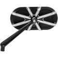 Arlen Ness Left Side Black 10-Gauge Caged Series Mirror for Harley (SOLD Each)